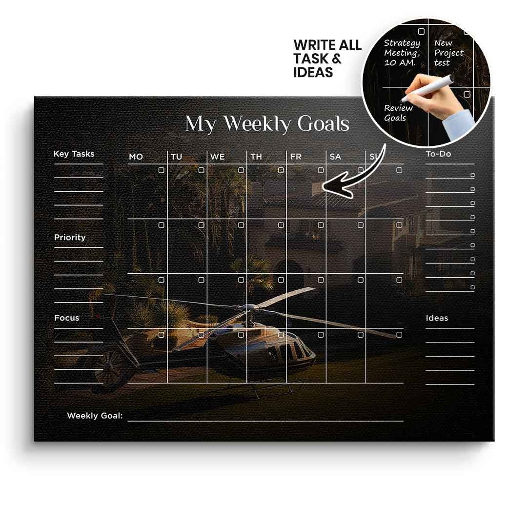 DOTCOMCANVAS Leinwandbild Success Planner 2.0 (Englisch) ohne Rahmen