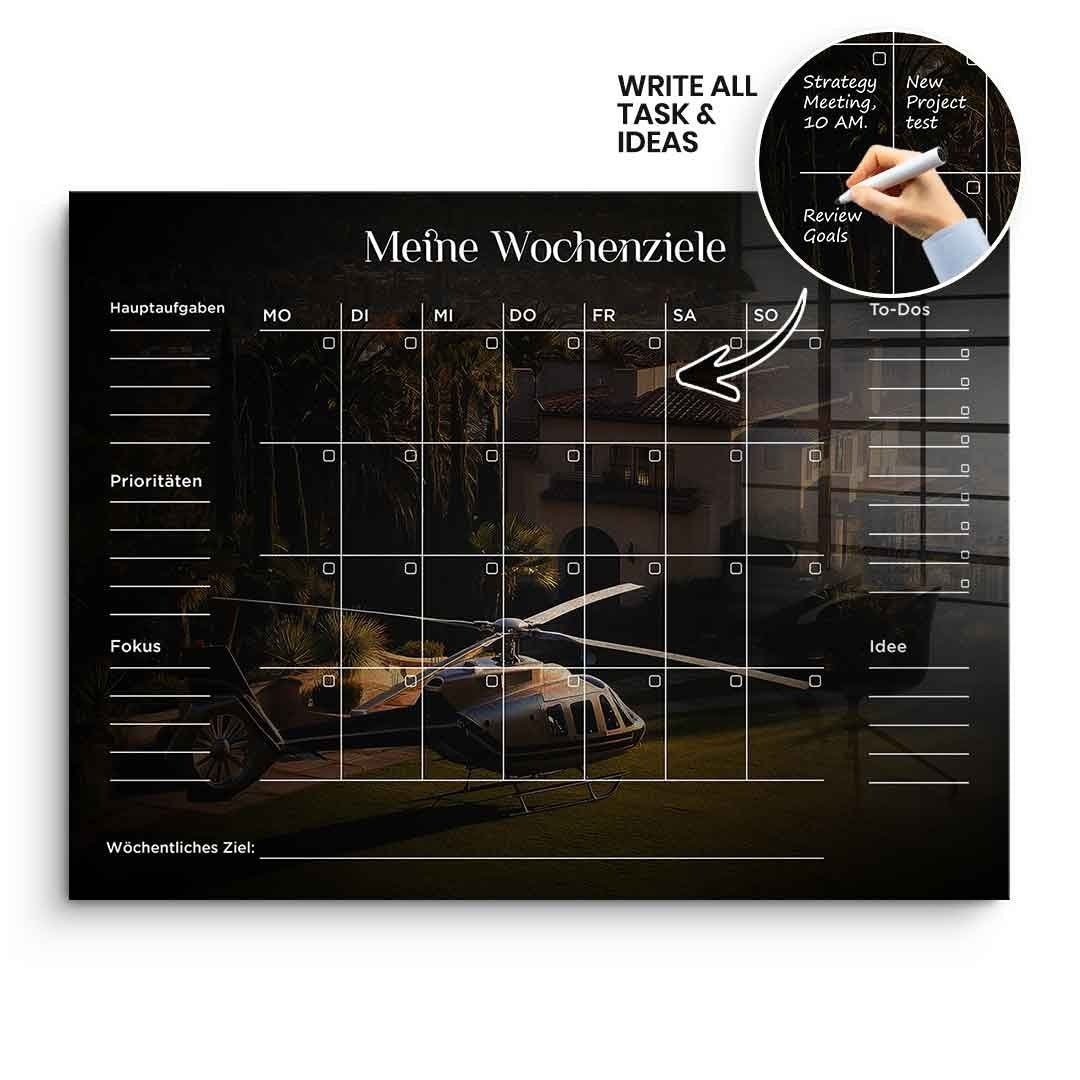DOTCOMCANVAS Acrylglasbild Success Planner 2.0 (Deutsch) ohne Rahmen