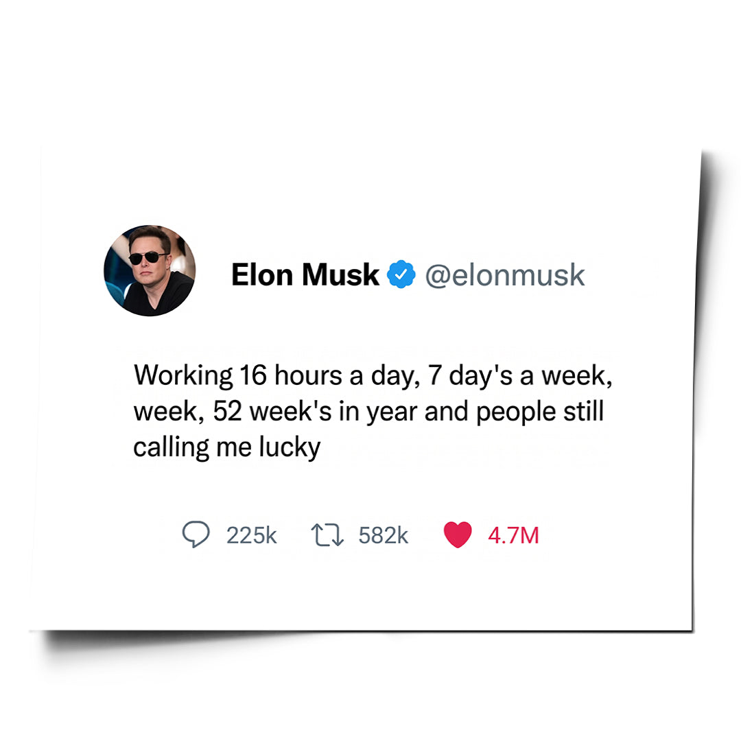 DOTCOMCANVAS Poster Twite Elon Musk