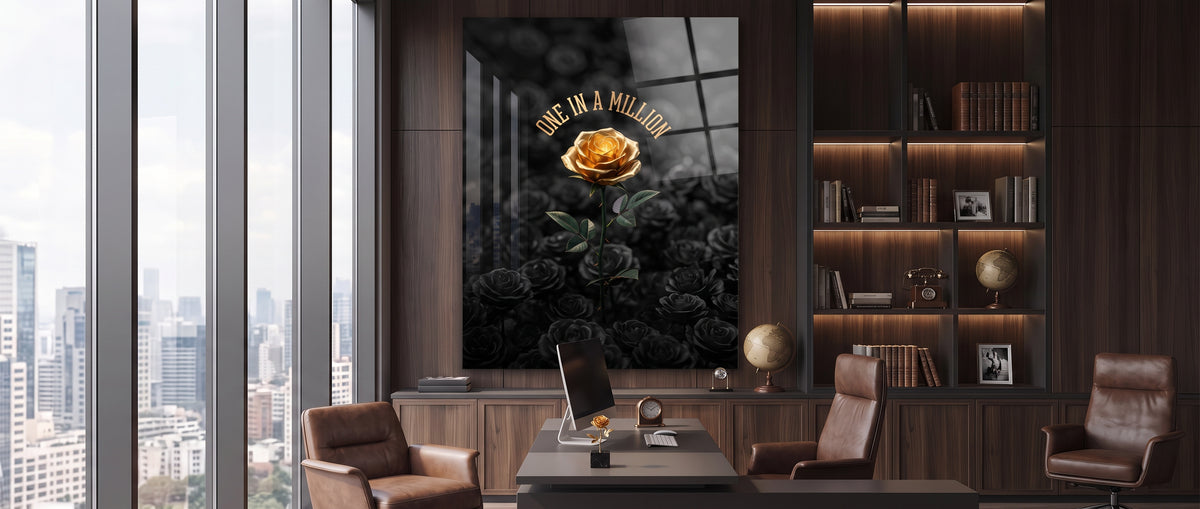 Acrylglasbild One in a Million Website Banner
