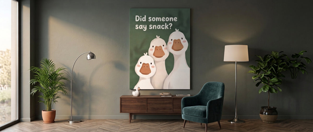 Leinwandbild Did someone say snack Banner