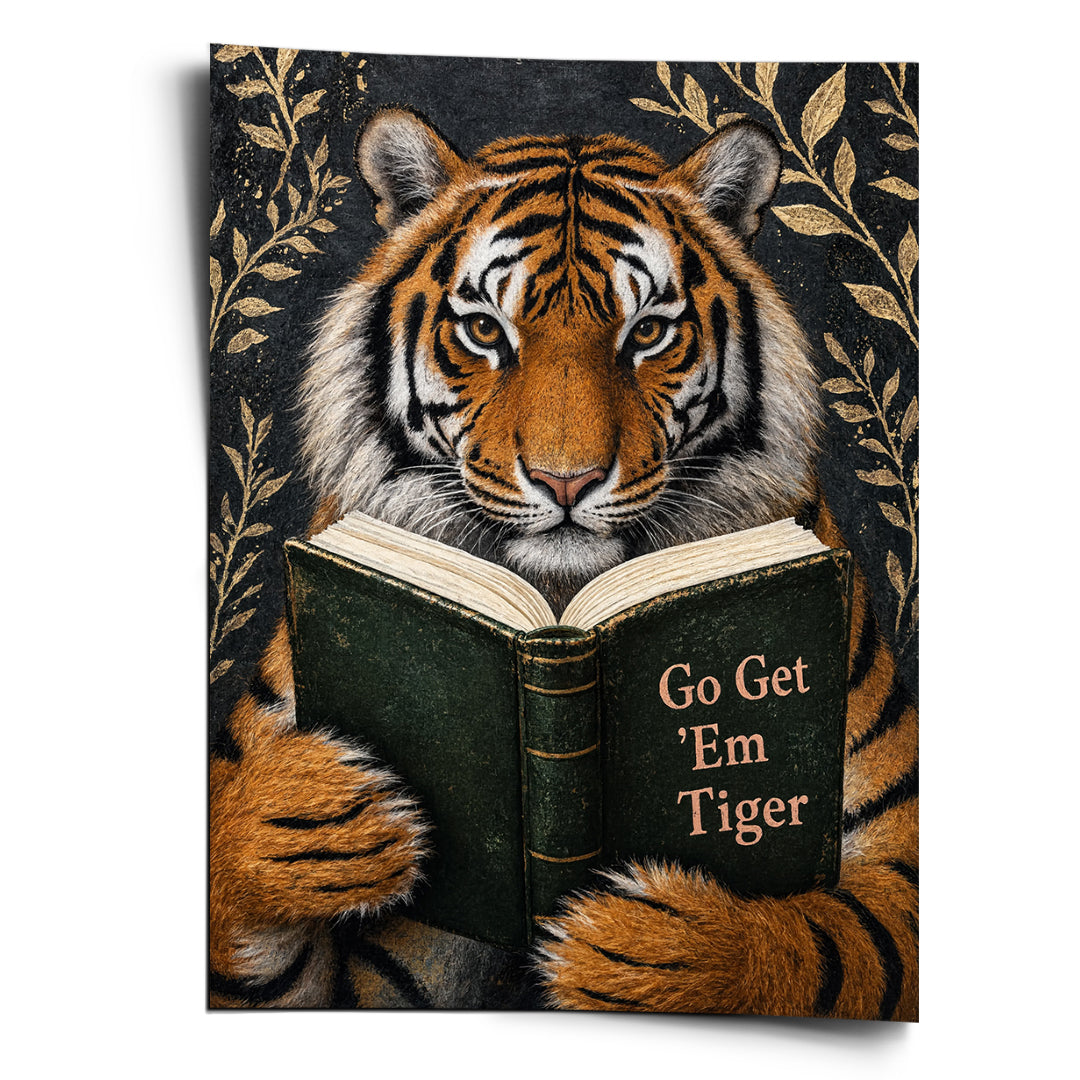 DOTCOMCANVAS Poster Go Get 'Em Tiger
