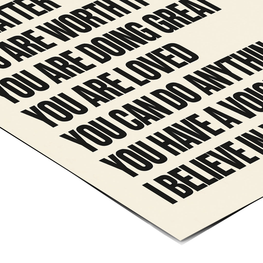 Eckdetail des Posters Before You Go