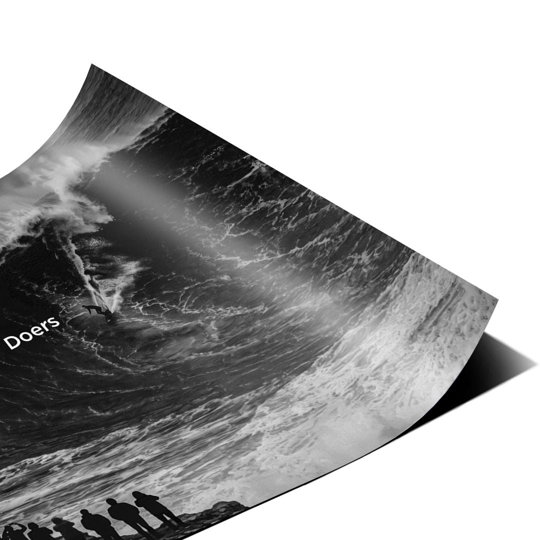 Eckdetail des Posters Doers VS Dreamers