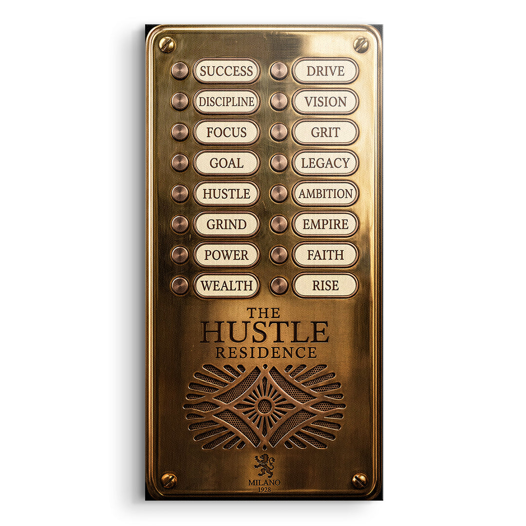 DOTCOMCANVAS Leinwandbild Hustle Residence ohne Rahmen