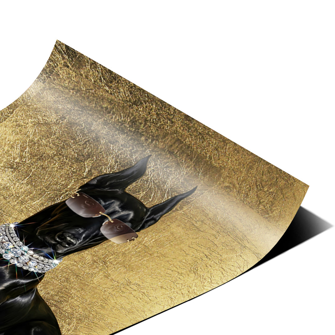 Eckdetail des Posters Luxury Is A Lifestyle, Nahaufnahme