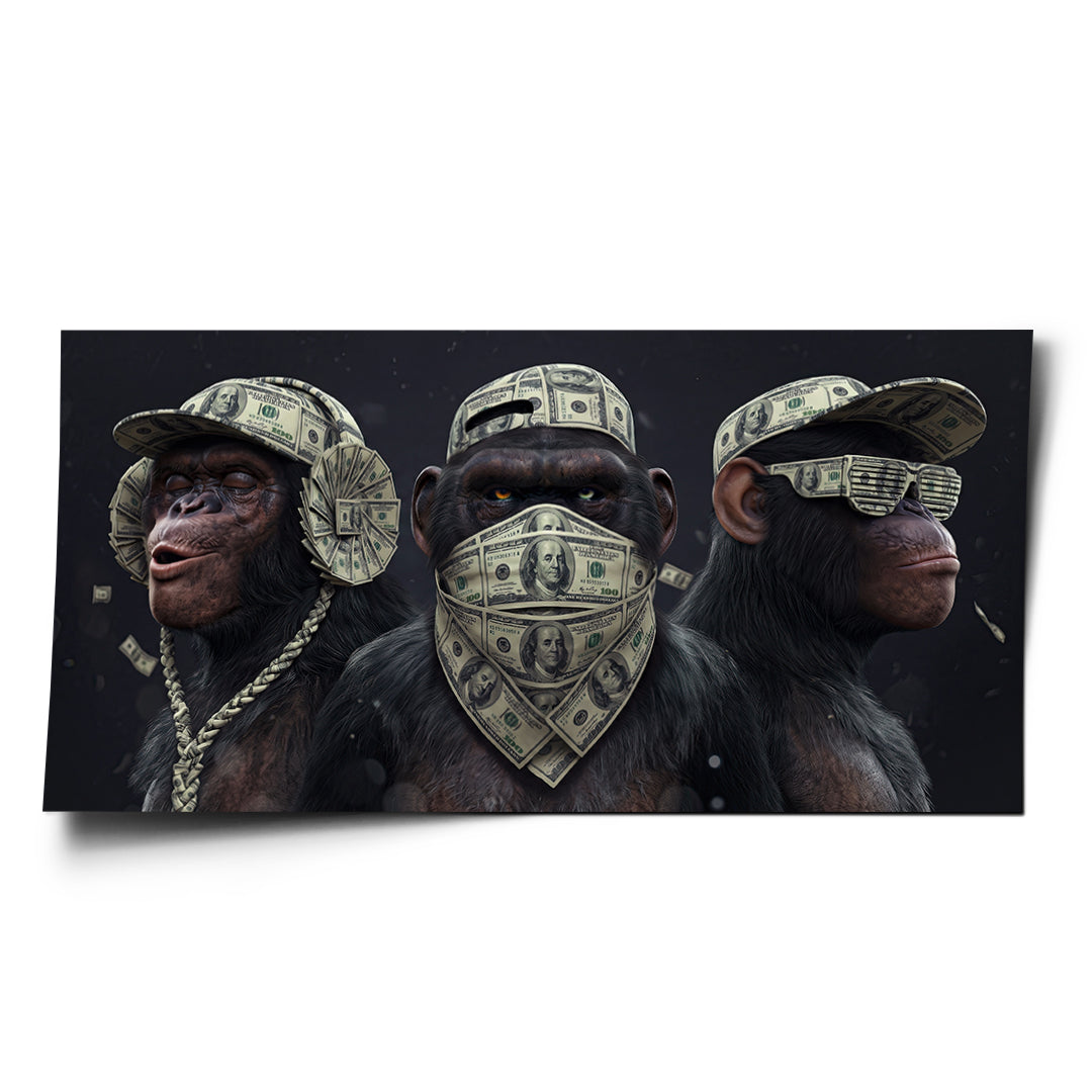 DOTCOMCANVAS Poster Three Wise Monkeys