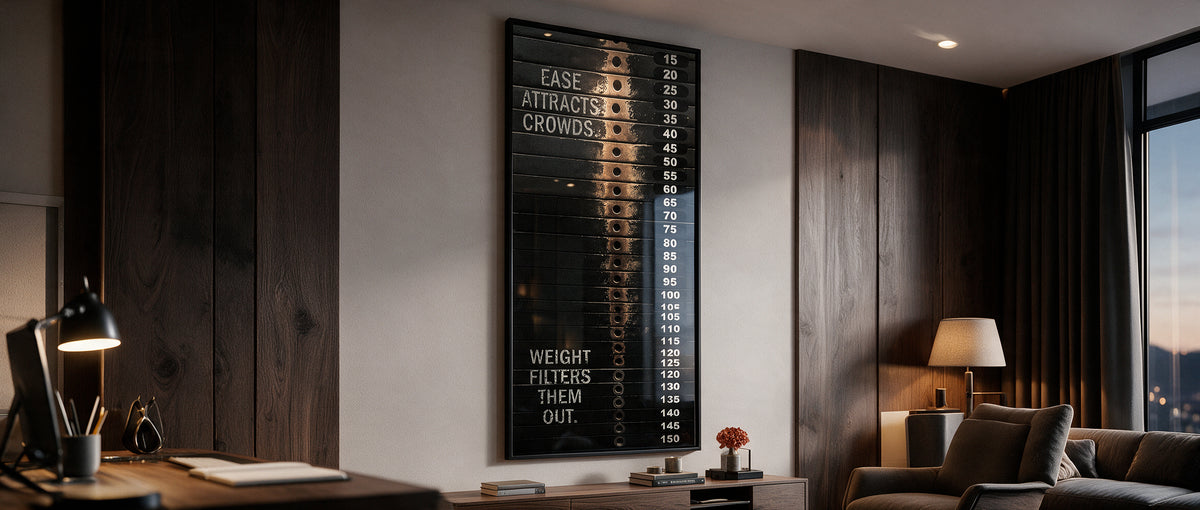 Acrylglasbild Weight Filter Website Banner