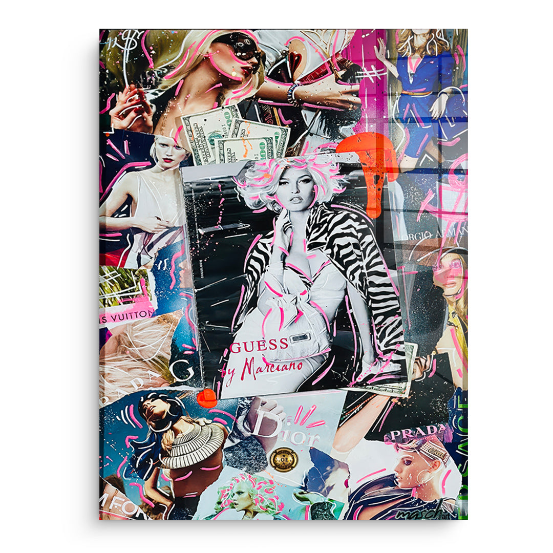 DOTCOMCANVAS Acrylglasbild Runway Riches ohne Rahmen