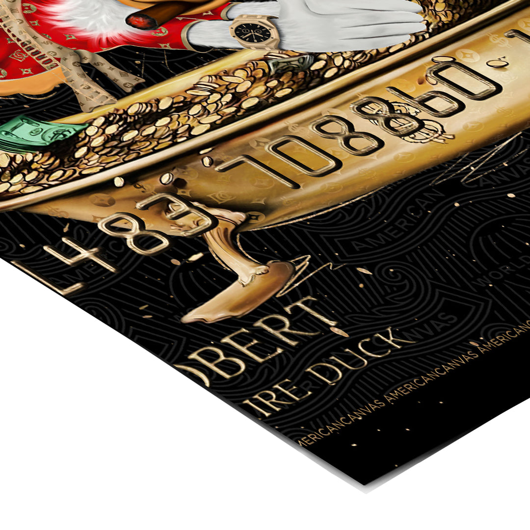 Eckdetail des Posters American Canvas Billionaires Edition
