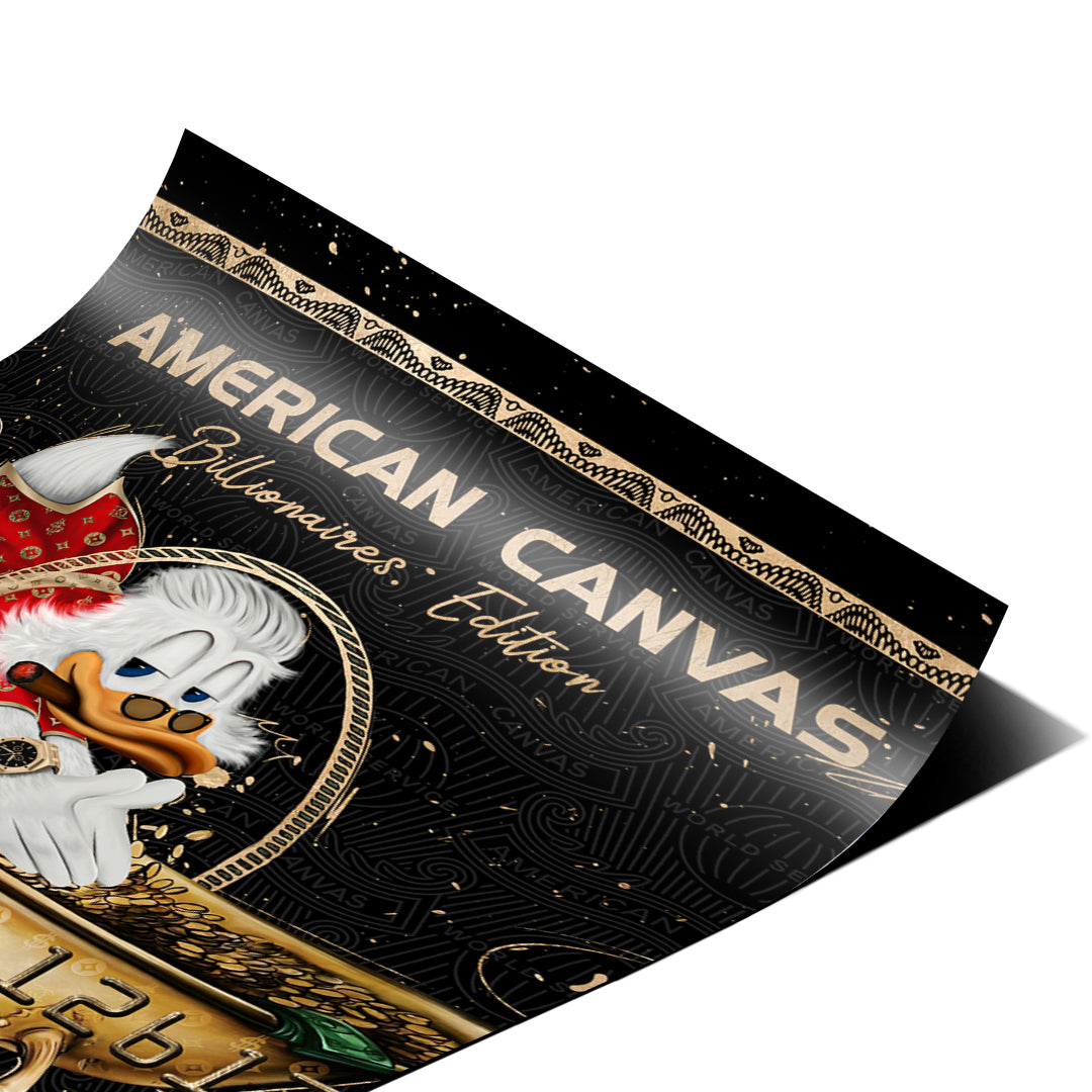 Eckdetail des Posters American Canvas Billionaires Edition