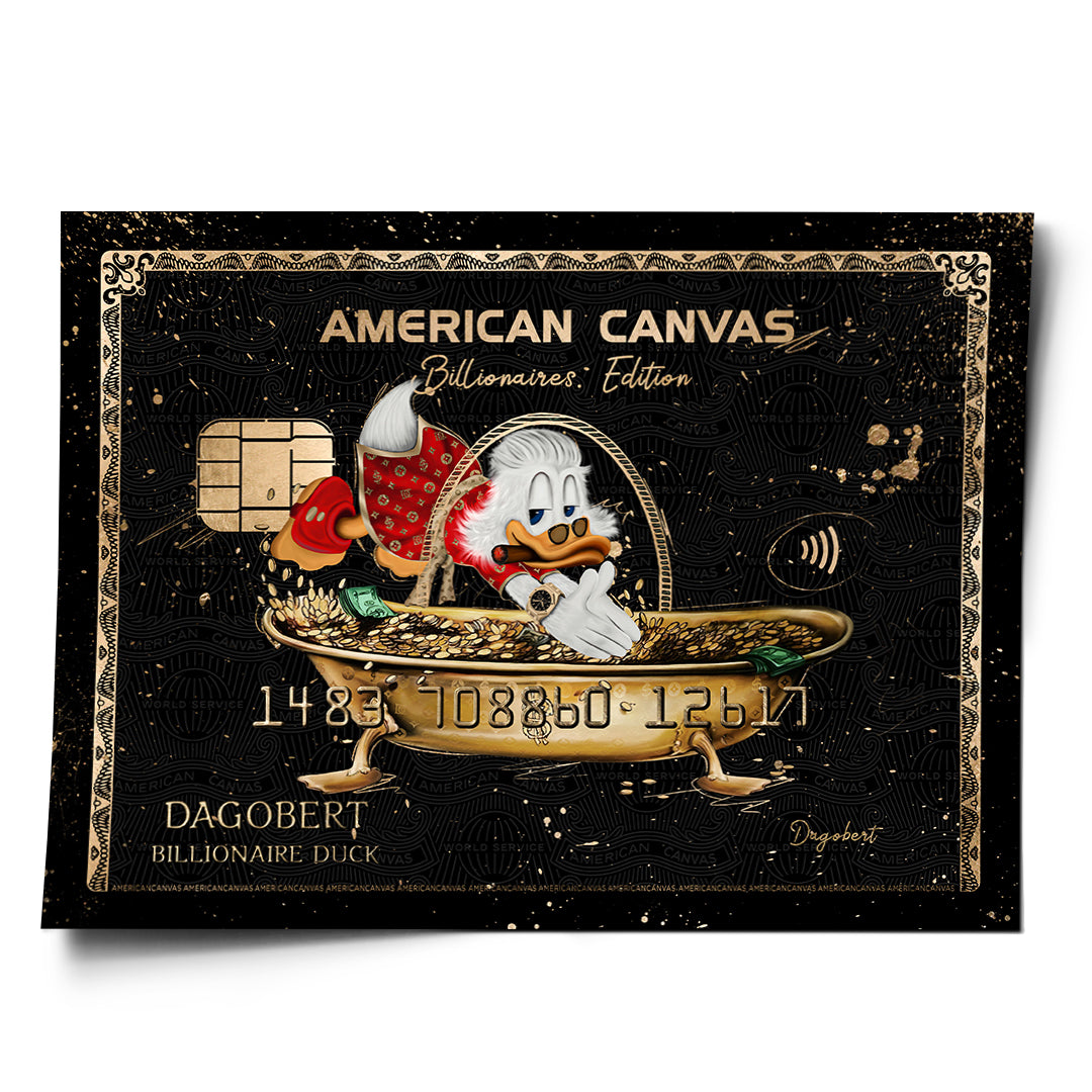 DOTCOMCANVAS Poster American Canvas Billionaires Edition