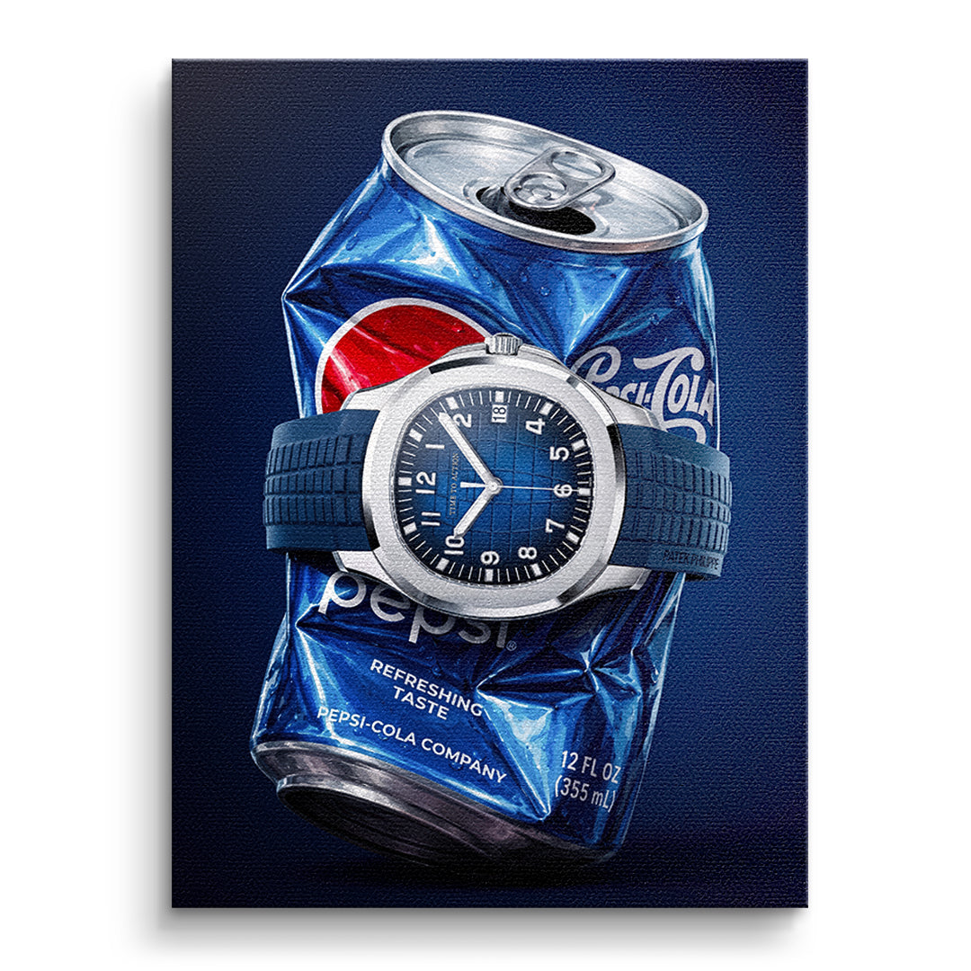 DOTCOMCANVAS Leinwandbild Crushed Blue ohne Rahmen