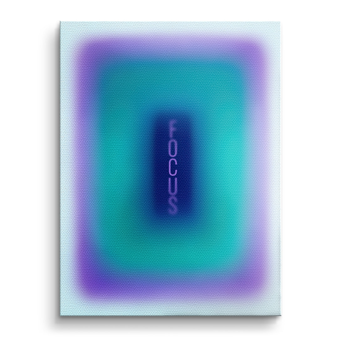 DOTCOMCANVAS Leinwandbild Focus Aura ohne Rahmen