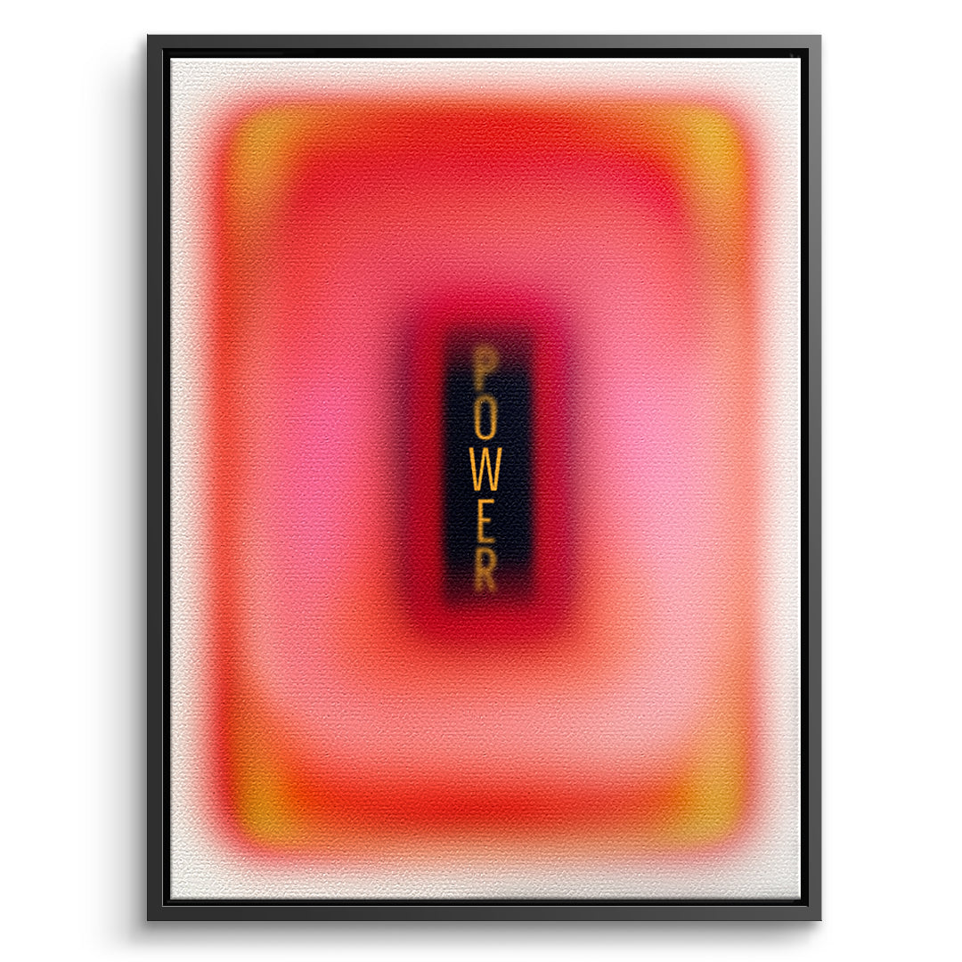 DOTCOMCANVAS Leinwandbild Power Aura im schwarzen Premium-Rahmen