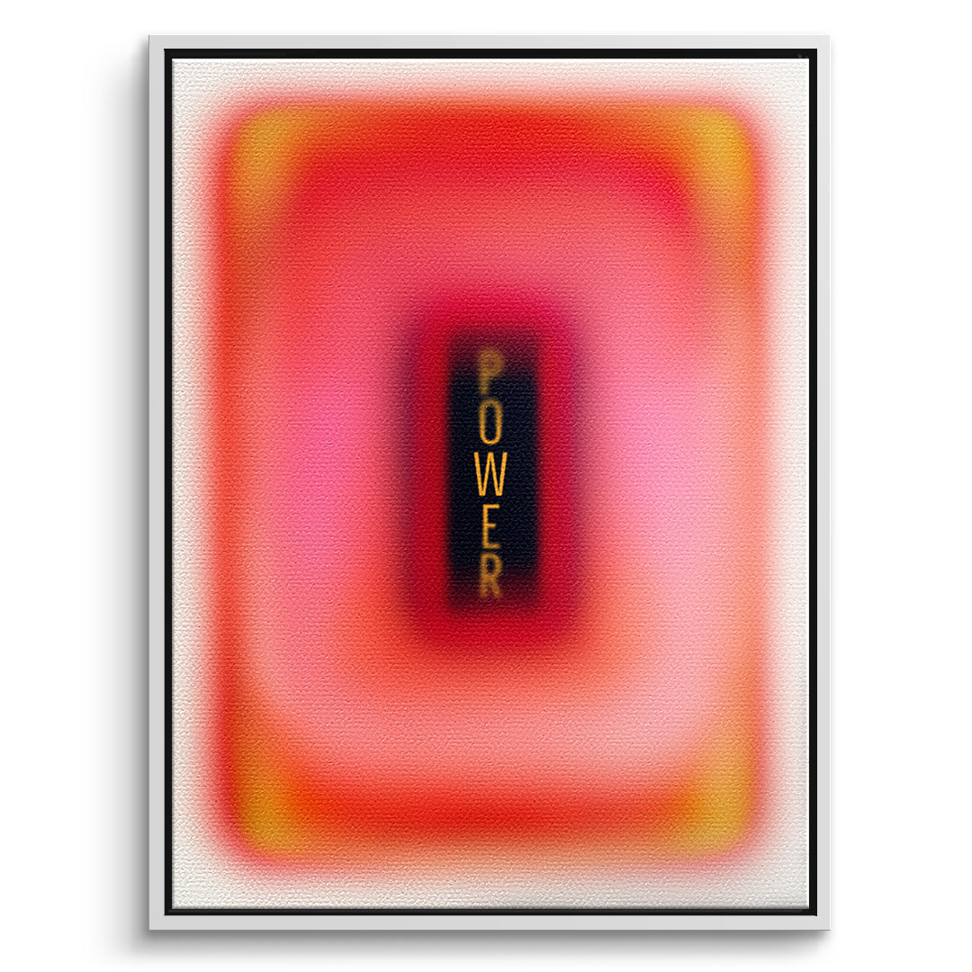 DOTCOMCANVAS Leinwandbild Power Aura im weißen Premium-Rahmen