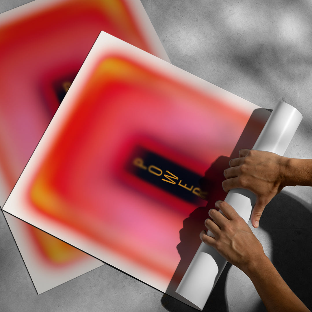 Aufgerolltes Poster Power Aura