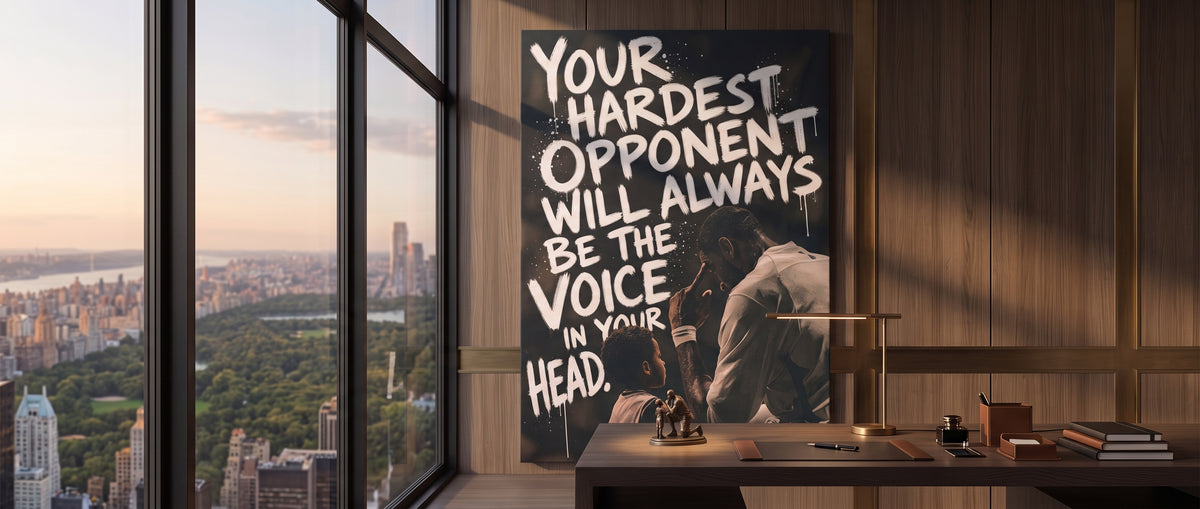 Leinwandbild Your Hardest Opponent Website Banner
