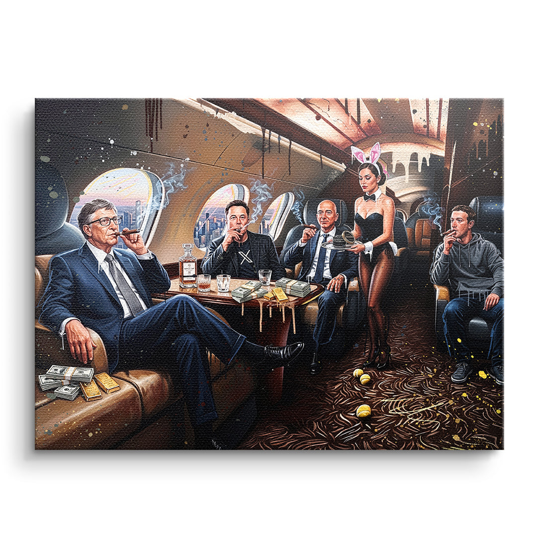 DOTCOMCANVAS Leinwandbild Jet Friends ohne Rahmen