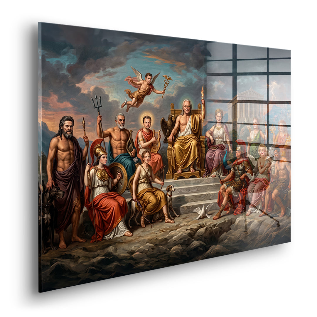 Seitenansicht des Acrylglasbilds Hollywood in Greece ohne Rahmen