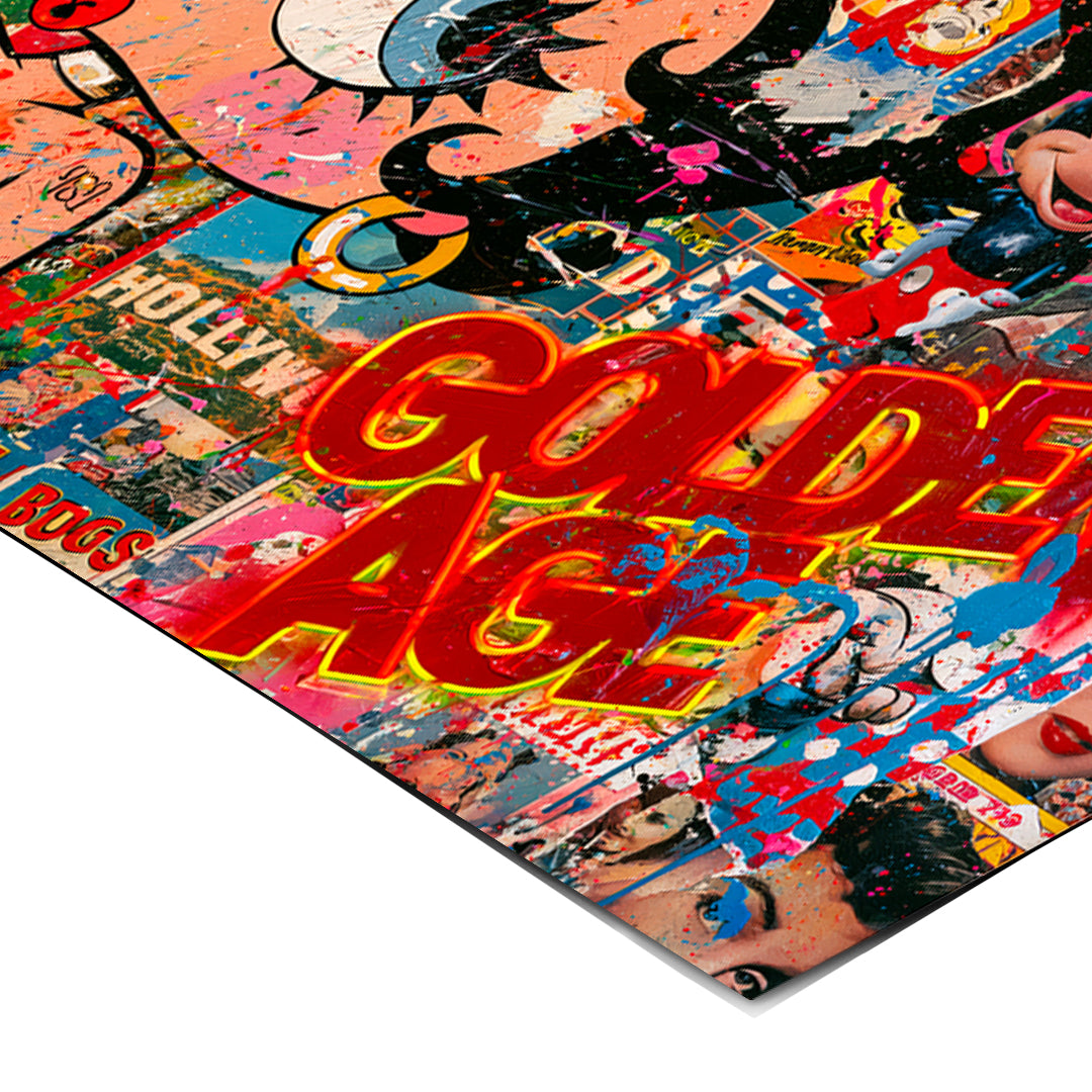 Eckdetail des Posters Golden Age