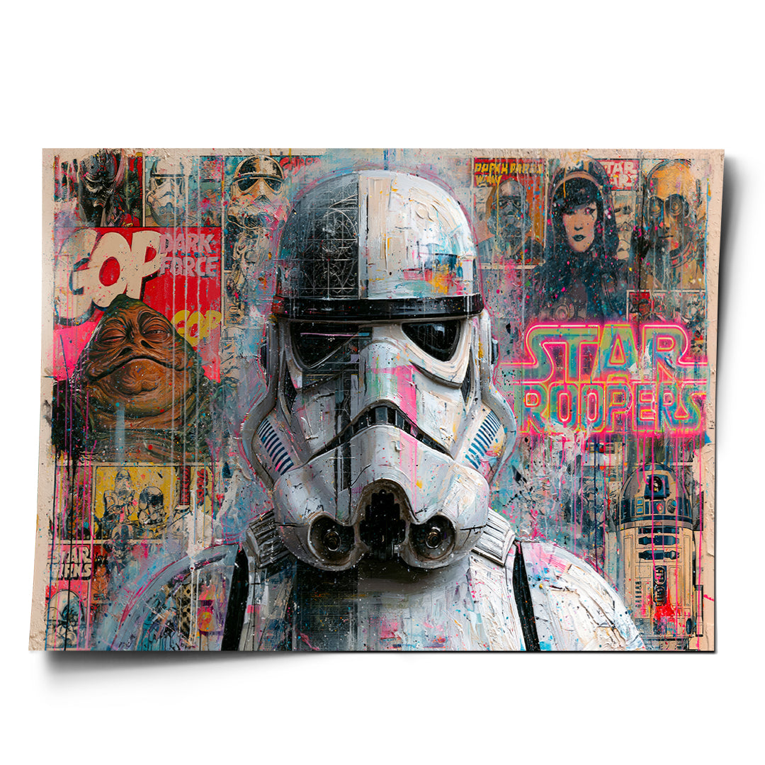 DOTCOMCANVAS Poster Neon Trooper