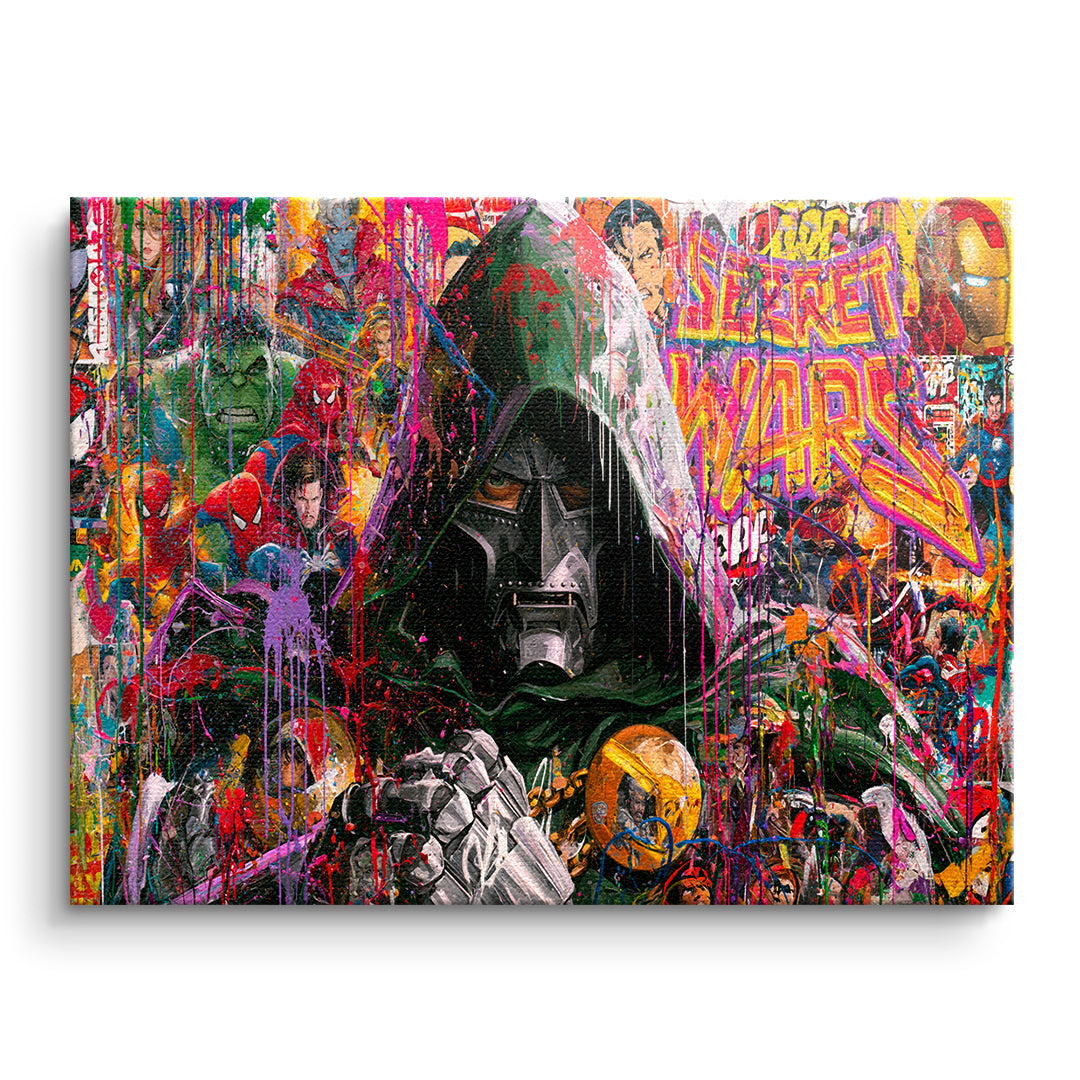 DOTCOMCANVAS Leinwandbild Iron Mask ohne Rahmen
