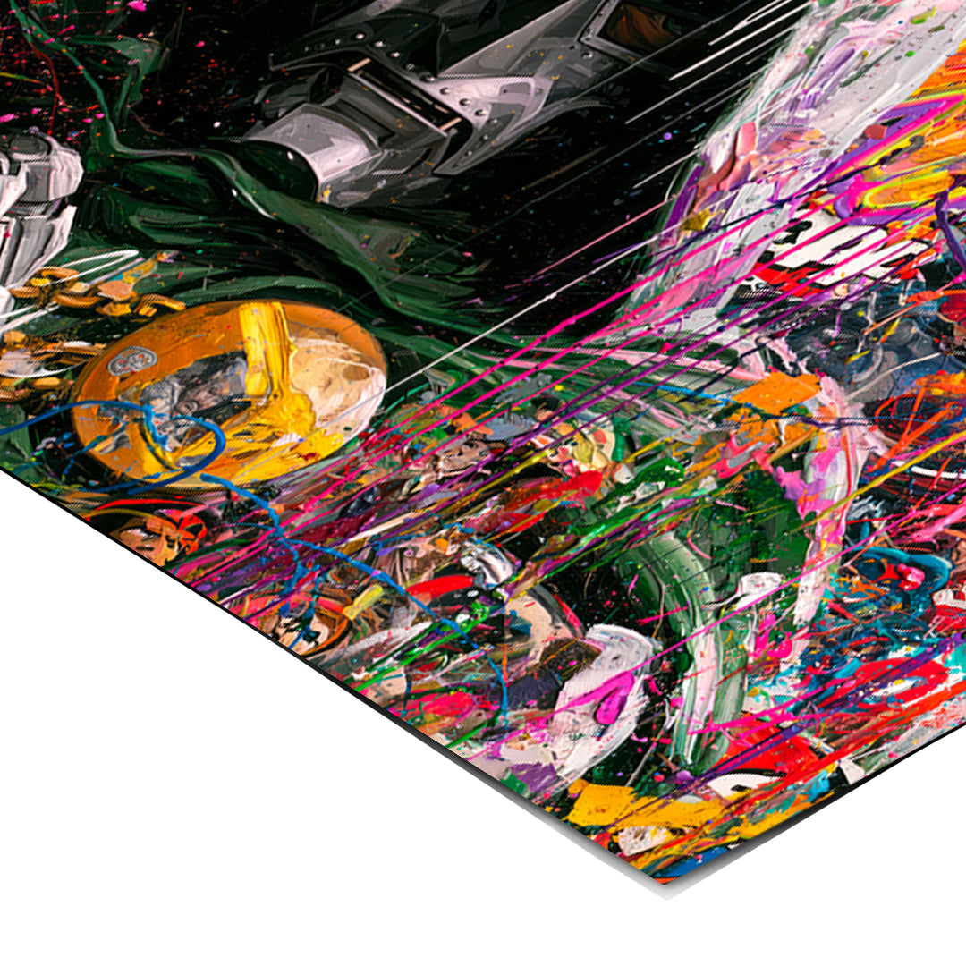 Eckdetail des Posters Iron Mask