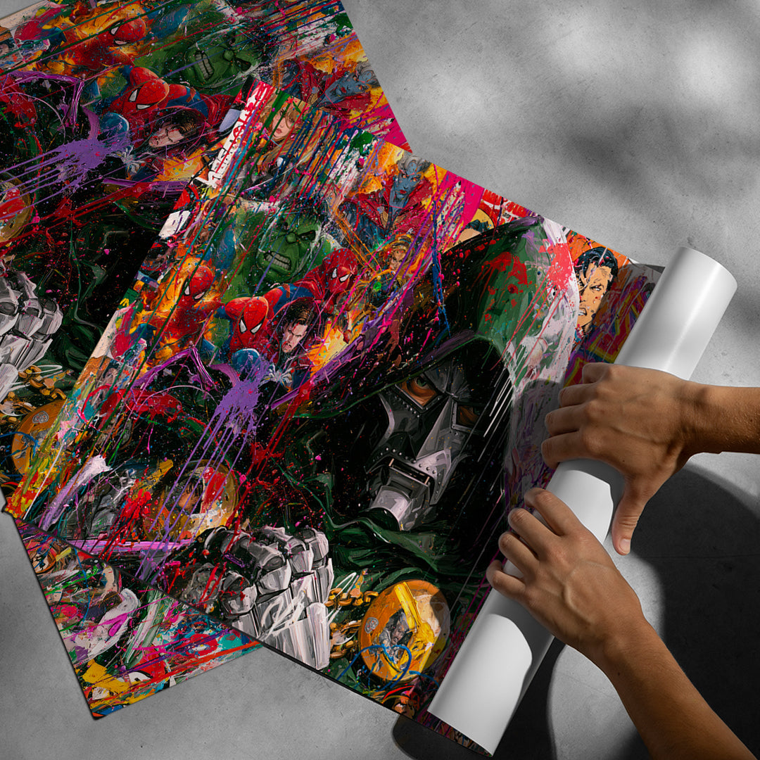 Aufgerolltes Poster Iron Mask