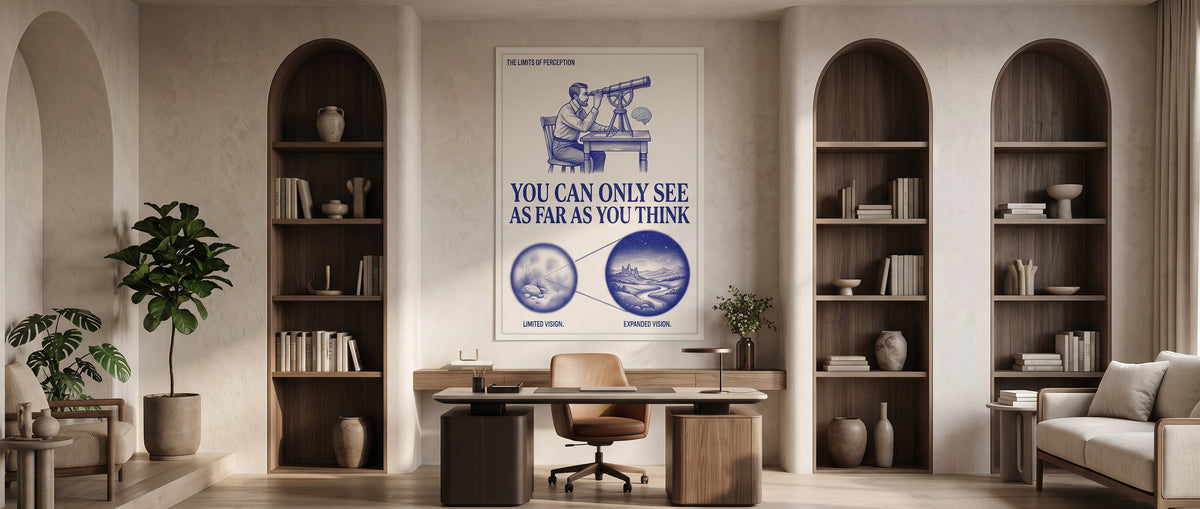 Poster See As Far As You Think Website Banner