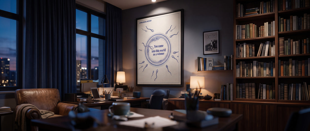 Leinwandbild Came Into The World As A Winner Website Banner