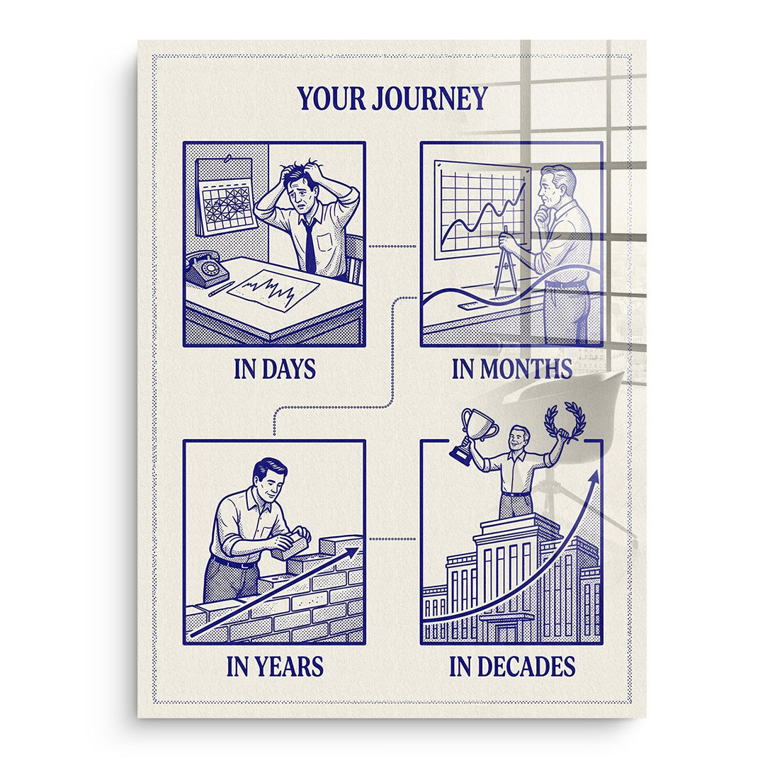 DOTCOMCANVAS Acrylglasbild Your Journey ohne Rahmen