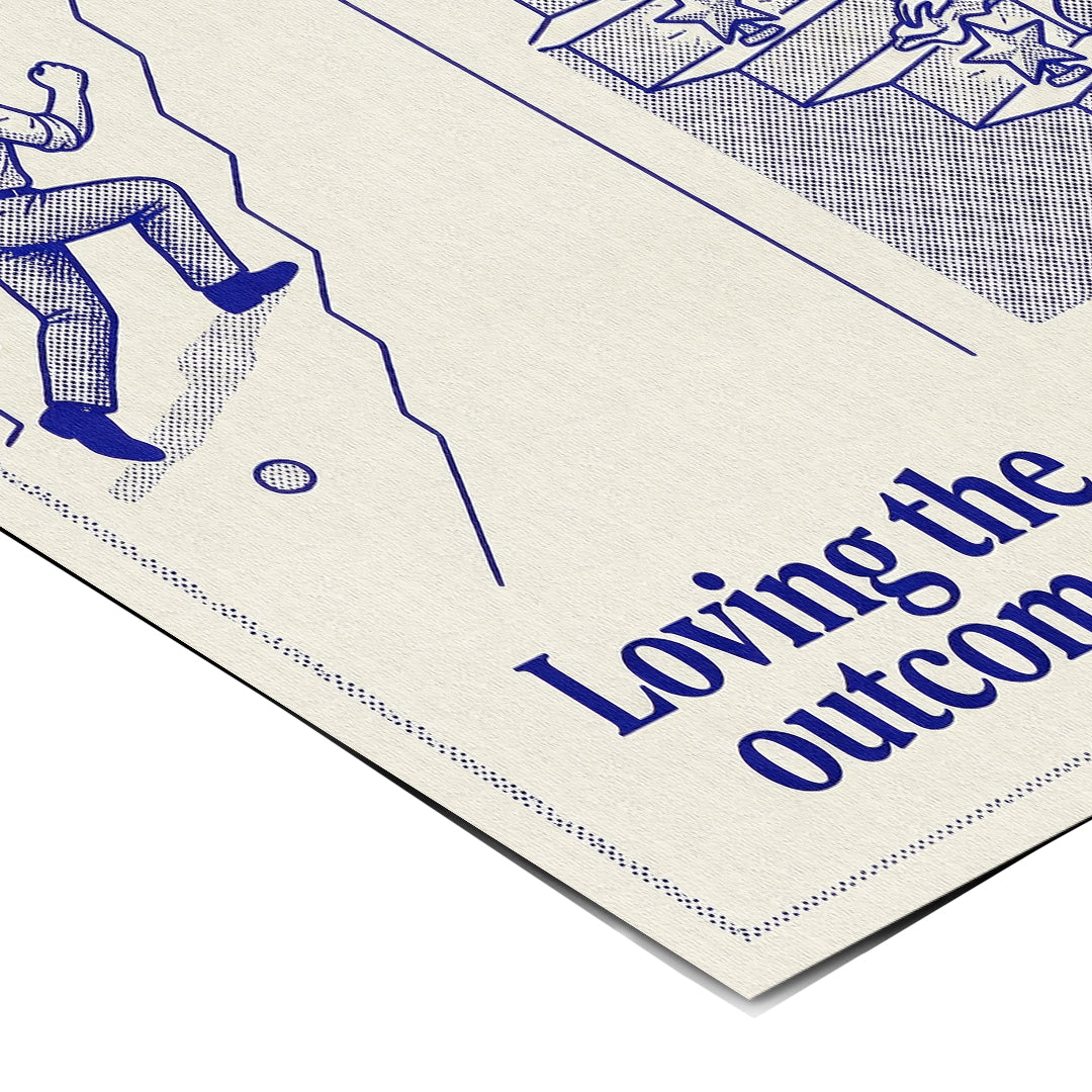 Eckdetail des Posters Loving The Process
