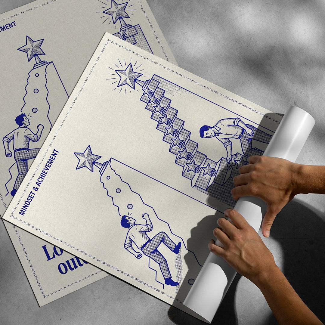 Aufgerolltes Poster Loving The Process