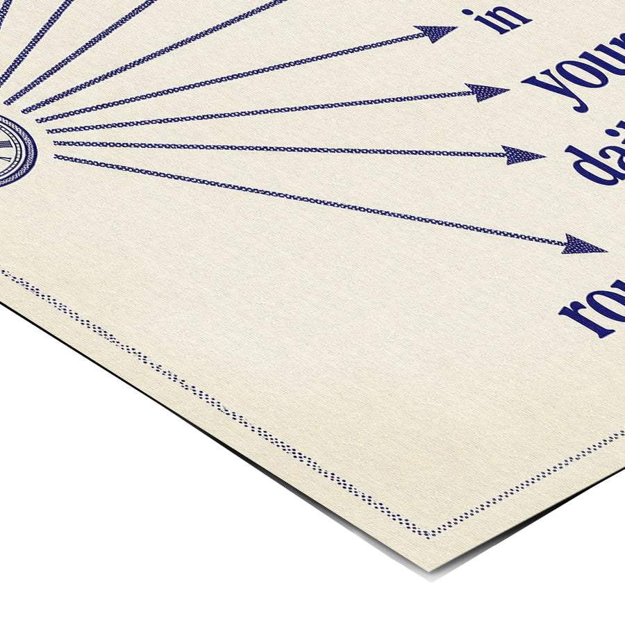 Eckdetail des Posters Hidden In Your Daily Routine