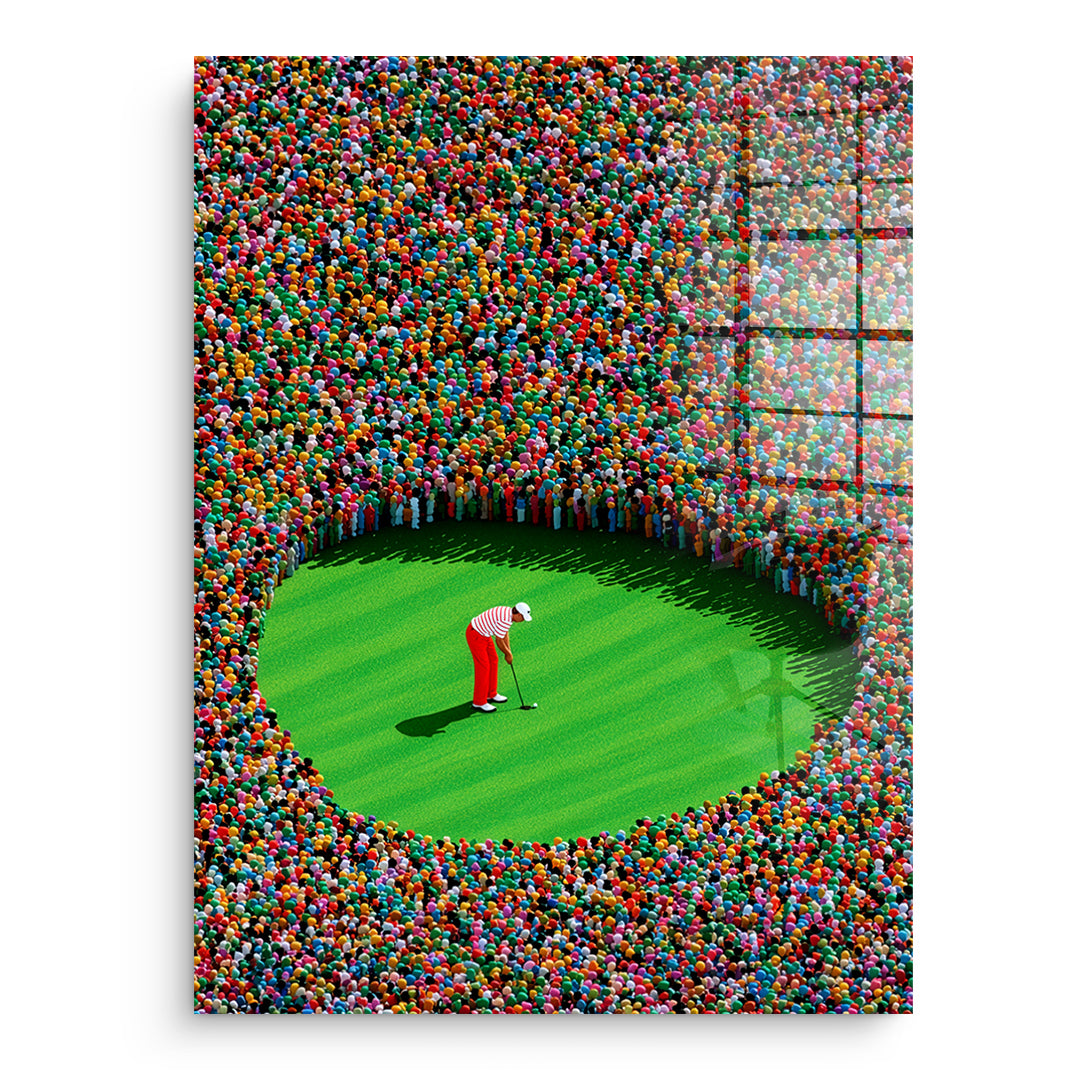 DOTCOMCANVAS Acrylglasbild The Final Putt ohne Rahmen