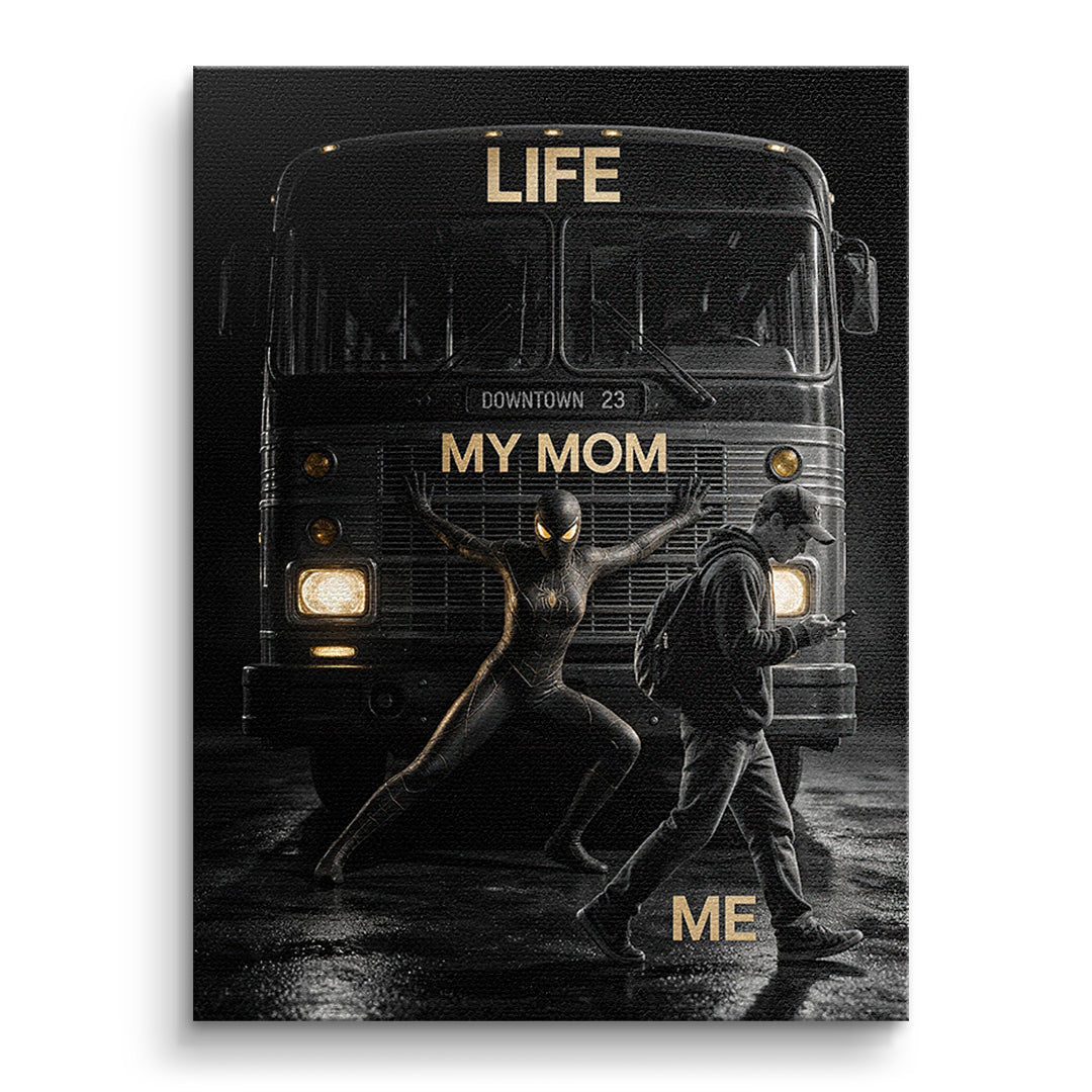 DOTCOMCANVAS Leinwandbild Life My Mom Me ohne Rahmen