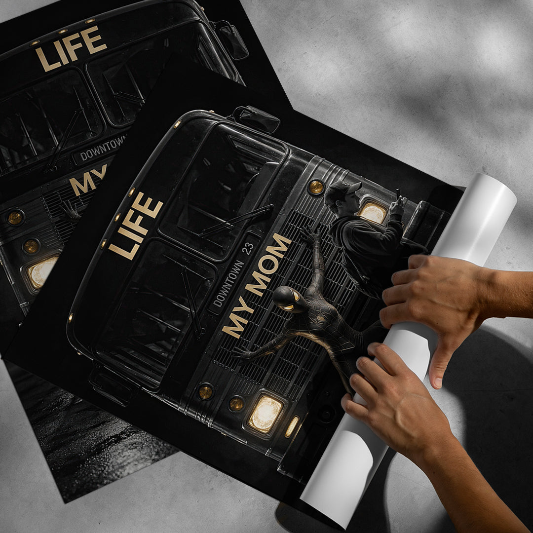 Aufgerolltes Poster Life My Mom Me