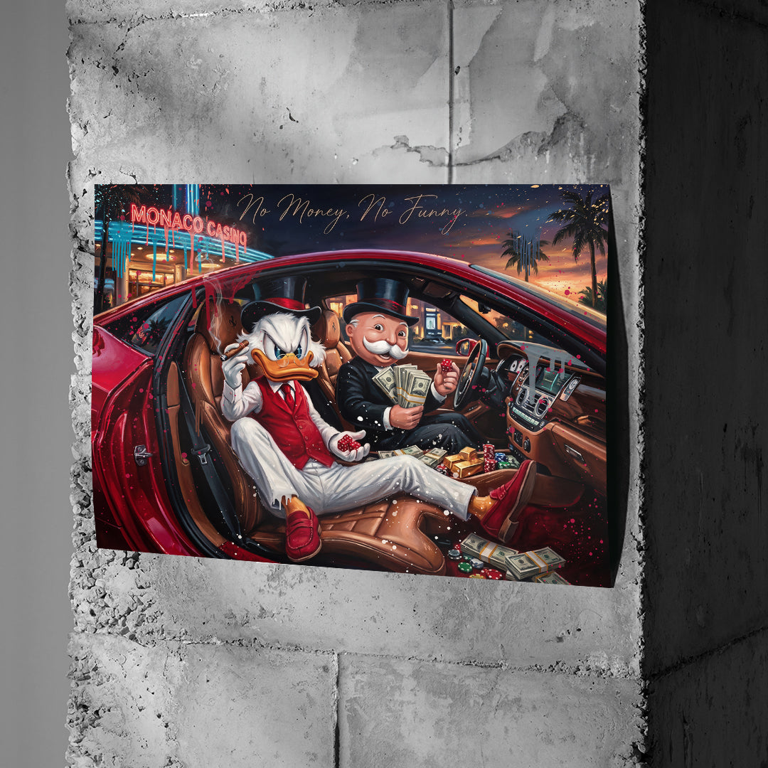 Poster Jackpot Winner an einer Betonwand