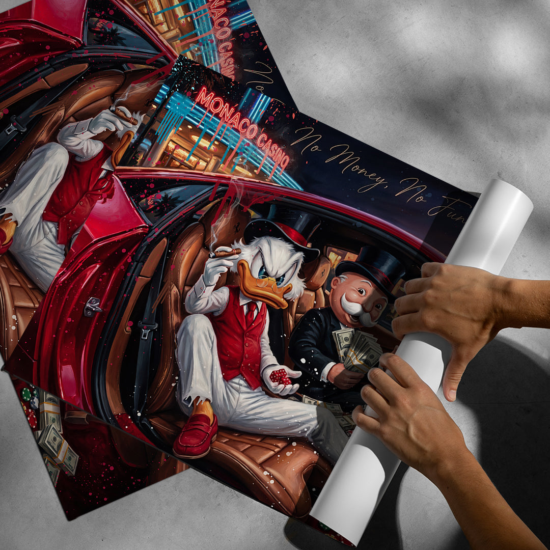 Aufgerolltes Poster Jackpot Winner