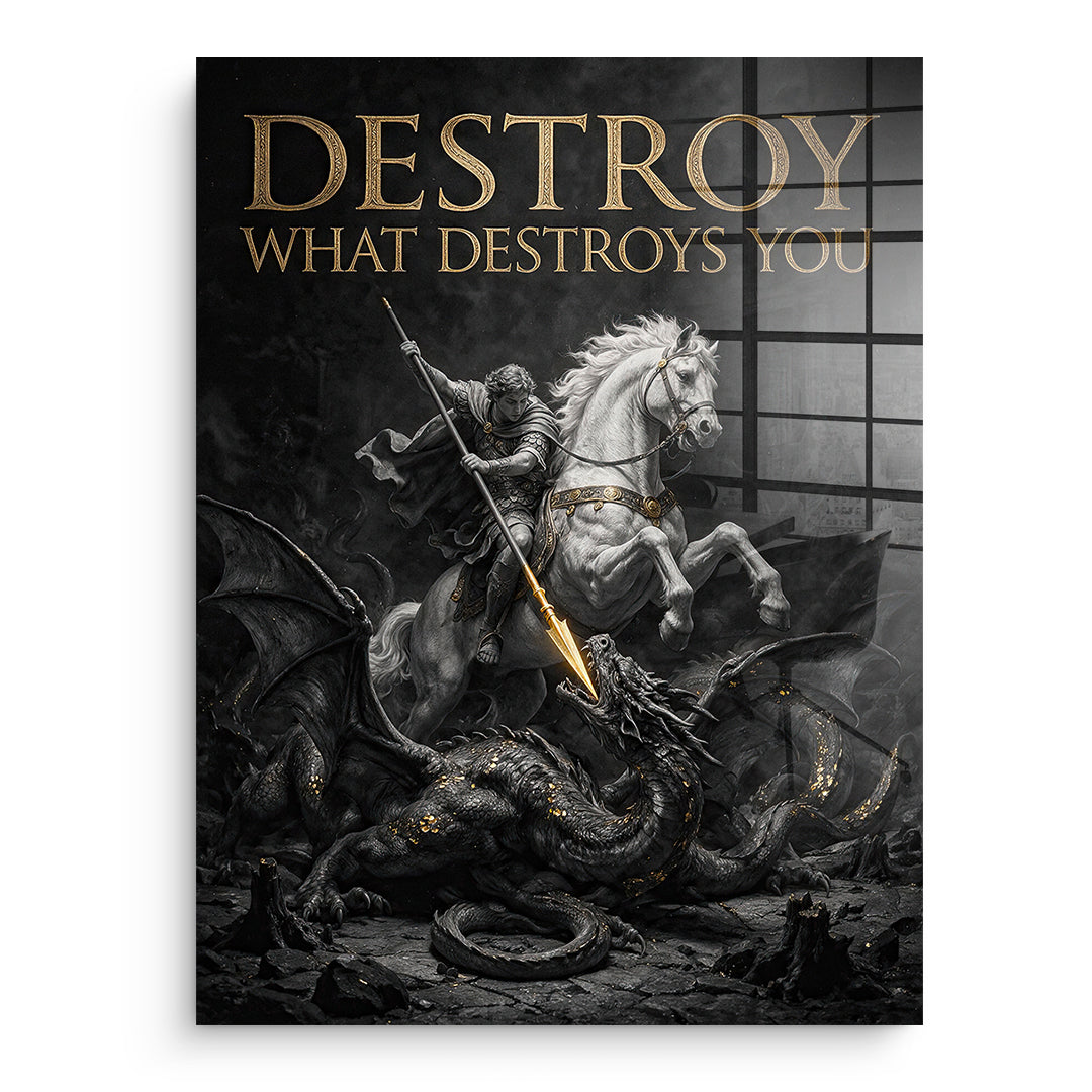 DOTCOMCANVAS Acrylglasbild Destroy What Destroys You ohne Rahmen