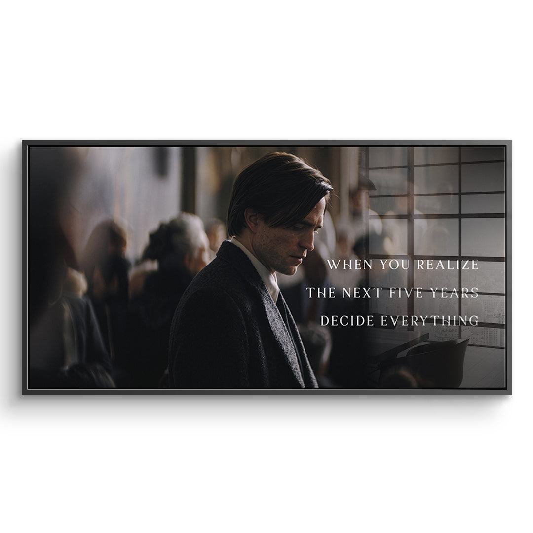 DOTCOMCANVAS Acrylglasbild When You Realize im schwarzen Premium-Rahmen