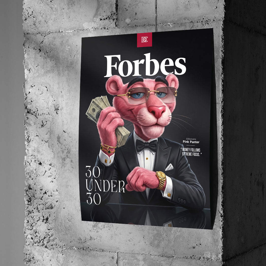 Poster 30 Under 30 an einer Betonwand