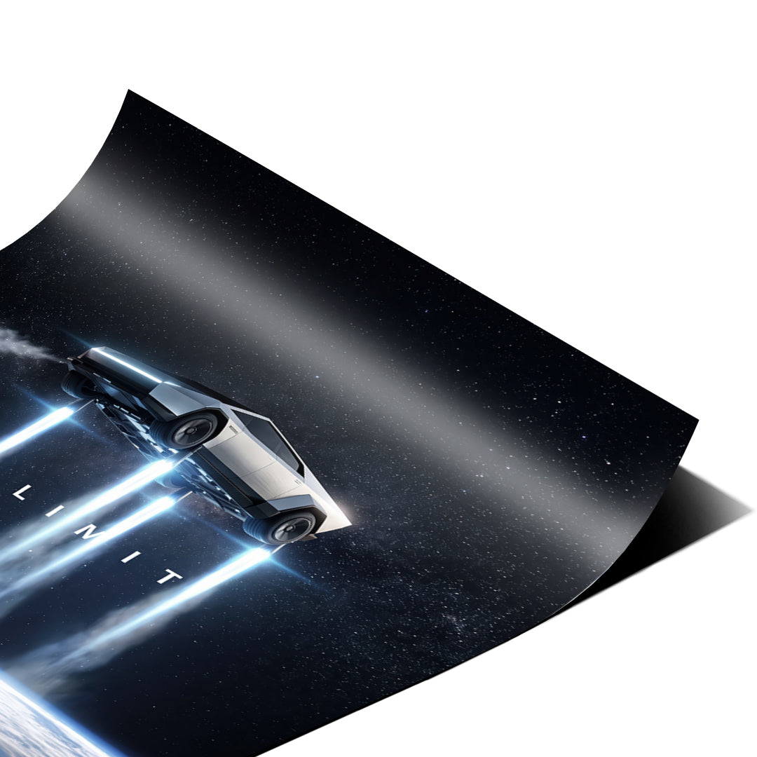 Eckdetail des Posters No Limit Orbit, Nahaufnahme