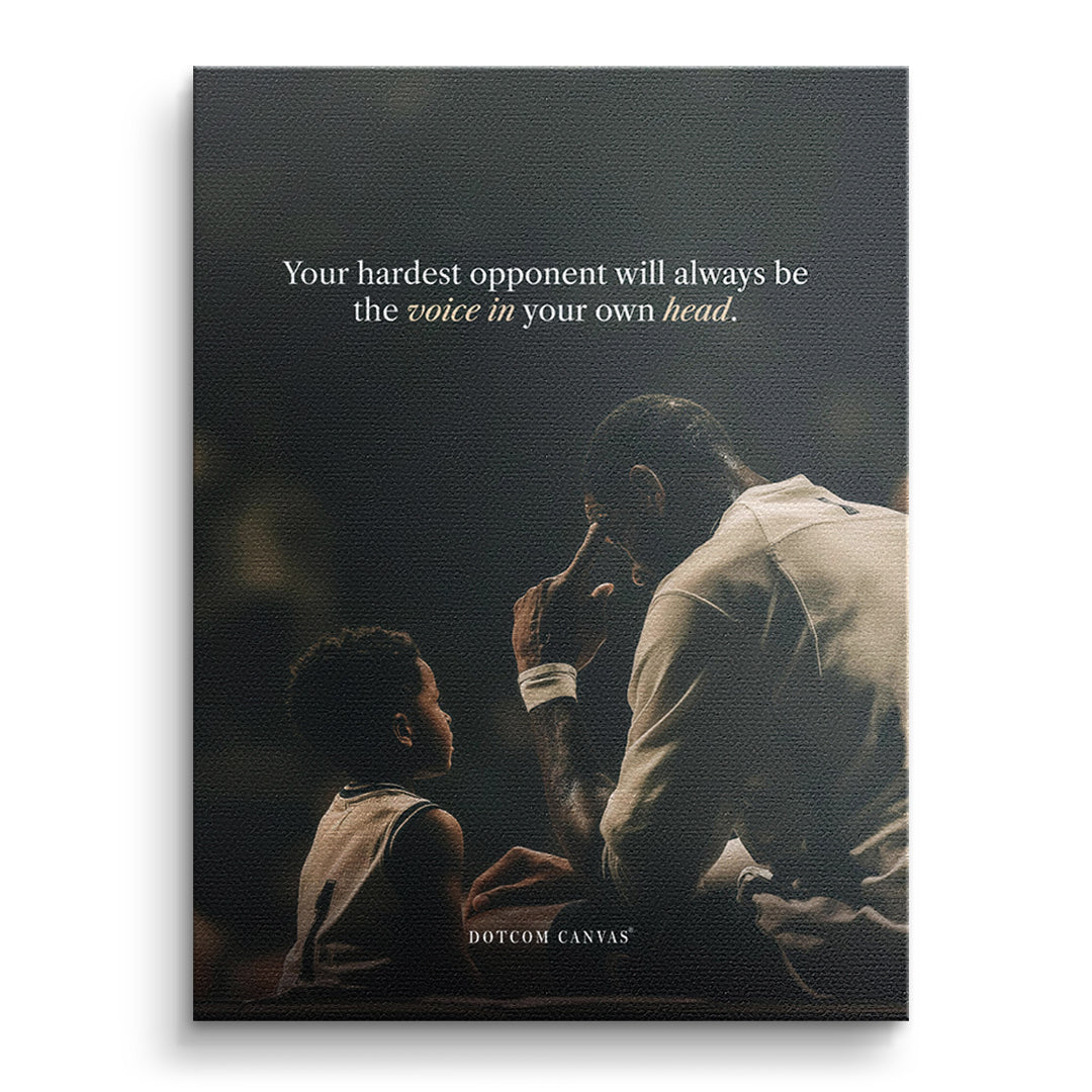 Leinwand Your Hardest Opponent Classic 40 × 30 cm
