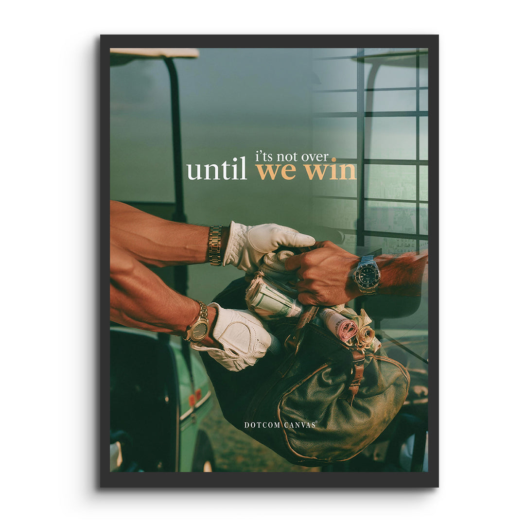 DOTCOMCANVAS Acrylglasbild Until We Win ohne Rahmen