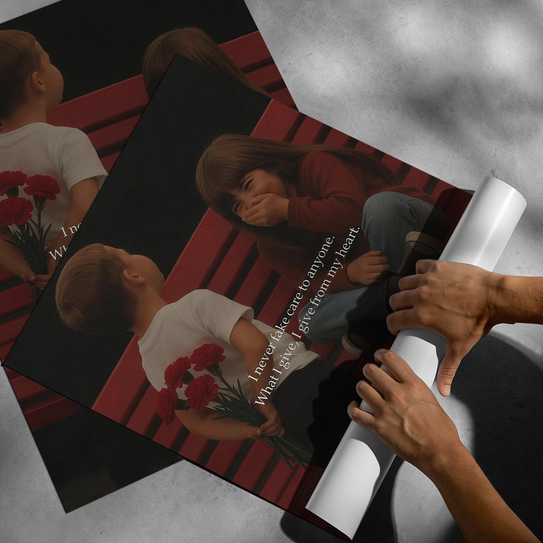 Aufgerolltes Poster From My Heart