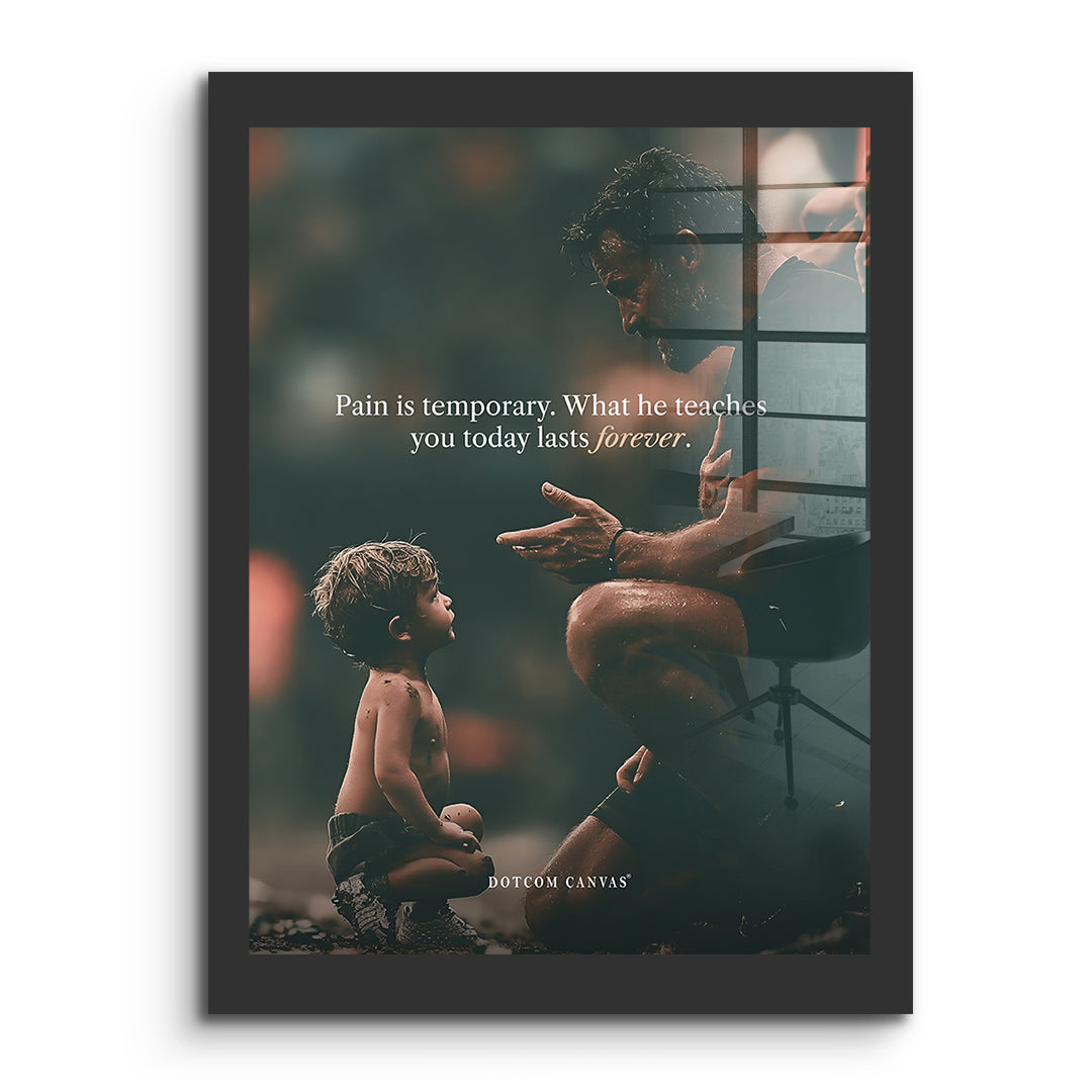 DOTCOMCANVAS Acrylglasbild Pain Is Temporary ohne Rahmen
