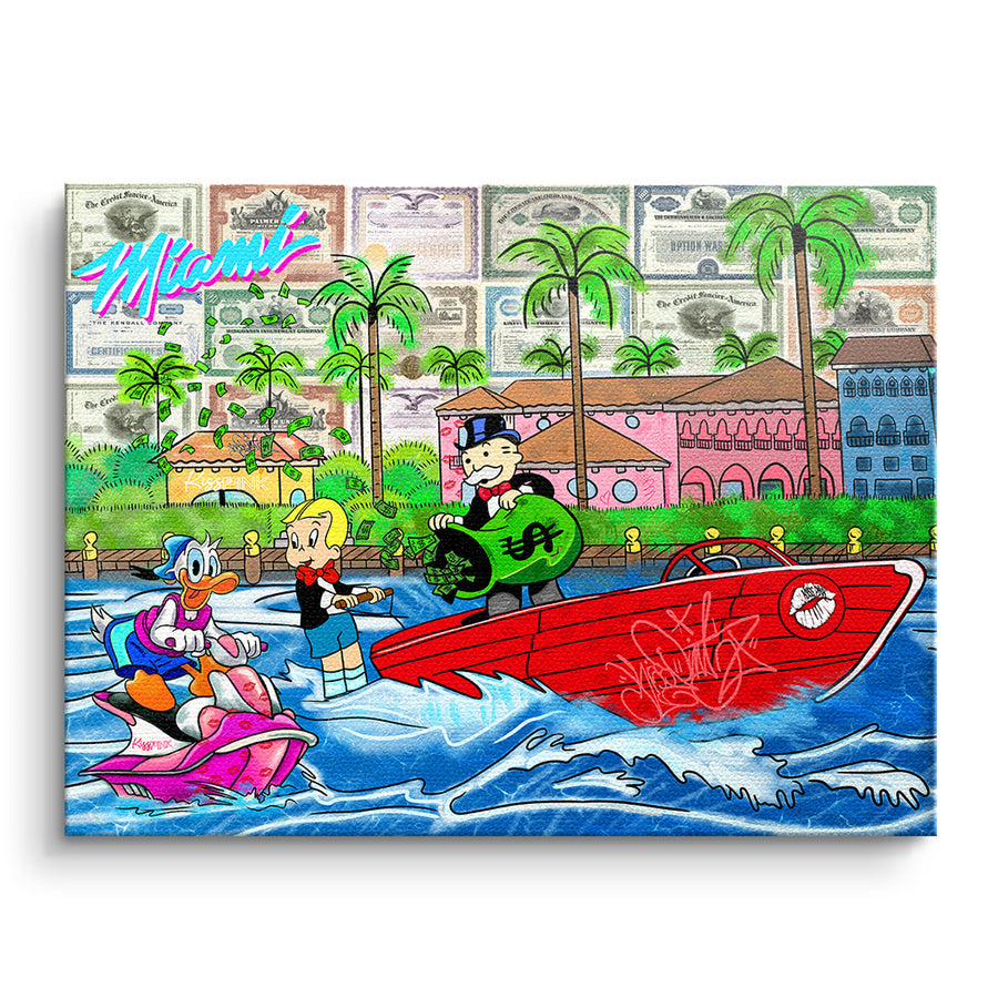 Miami Water Life - Original Painting – front