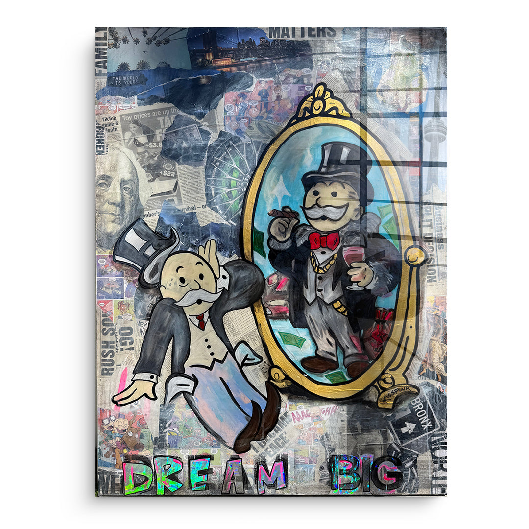 DOTCOMCANVAS Acrylglasbild Dream Big Real ohne Rahmen